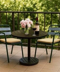 4-Seater Table -Prague Style- φ 91×74CM-Aluminum-1Year - Image 3