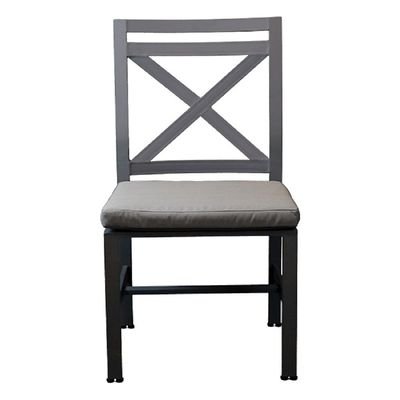 Shondor- Armless Chair-Dallas Style-48x50x93Cm-Aluminum-1Year