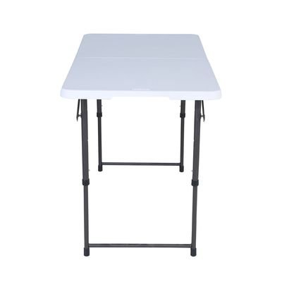 Lifetime 4 Ft Height Adjustable Fold-In-Half Table, Rectangle, Residential, White Granite Colour, LFT-80509 - Image 4