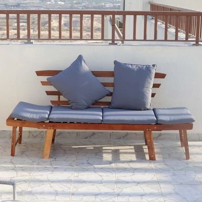 Solid Acacia Wood Chair Outdoor - Image 3