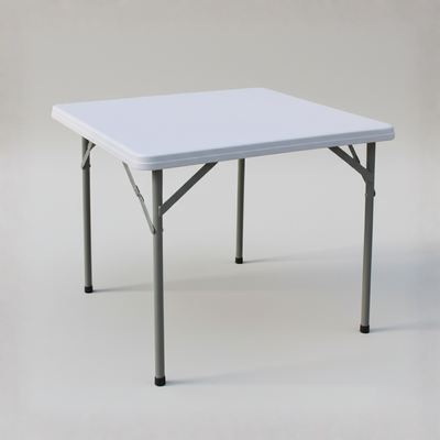 86CM Square Center Folding Table (White) – 86×86×74 cm - Image 2
