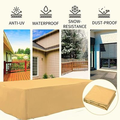 Protection Cover for Claire 5-Seater Sofa Set - L270 x W170 x H75cm - Beige - Image 4