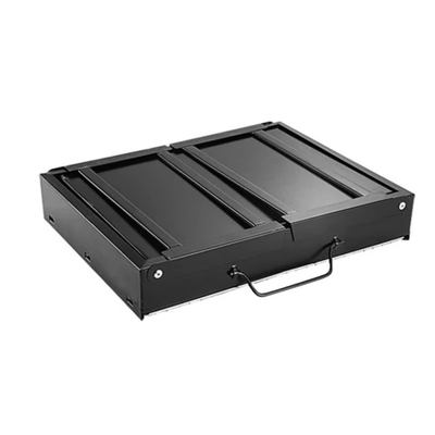 Portable Charcoal BBQ Grill Black 20x35x27cm - Image 4