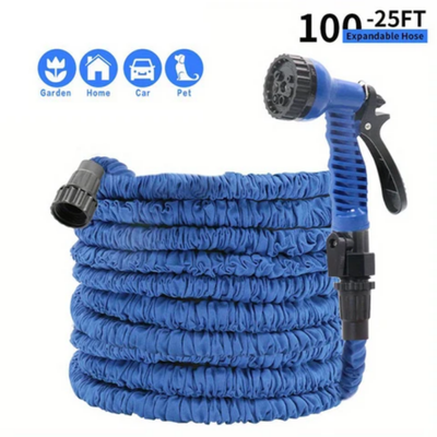 Expandable Hose High Pressure Telescopic Watering Pipe Blue 27.00x9.50x24.00cm - Image 4