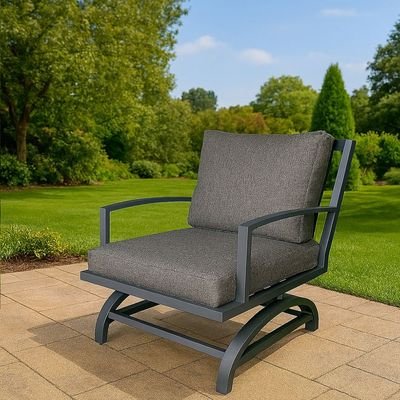 -Schondor- Rocking Sofa-Dallas Style-82x70x93Cm-Aluminum-1Year - Image 2