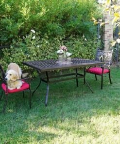 6-Seater Table -Frankfurt Style-168×92×74CM-Aluminum-1Year