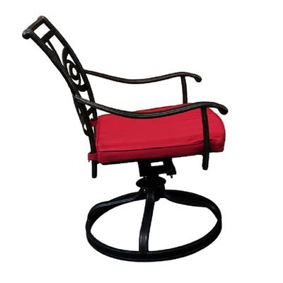 Swivel Chair-Sandiego Style-68x62x92Cm-Aluminum-1Year - Image 4