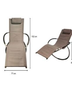Schonor- Foldable Sun lounger-76015M Model- 152×77×89CM-Aluminum