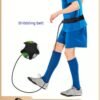 Cuken Football Kick Trainer with Adjustable Training Belt, Hands-Free Solo Soccer Trainer Equipment for Kids Adults