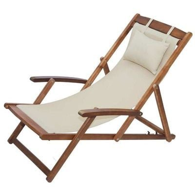 Wooden Relaxing Beach Chair - Image 2