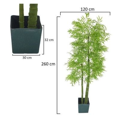 Artificial Bamboo Plant Tree 2.6m High - Image 4