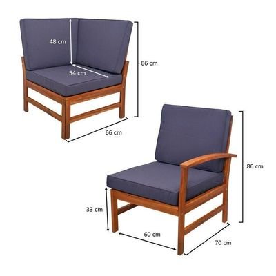 L Shape Sofa Outdoor Patio Furniture Set - Image 5