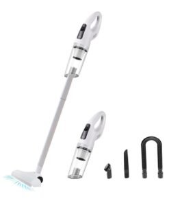 DubaiGallery 5 In 1 Household floor cleaner handheld electric dust cleaning rechargeable vacuum cleaner with mop water tank car cleaner mites remover white