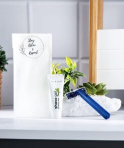 clayherbs Toiletries Sets Hotel Accessories,Hotel Kit,Guest Room Amenities,Marriage Guest Toiletry Kit Hospital Kit Shaving Kit (1 Razor & 1 Shaving Gel Tube 8g) Set Of (75)