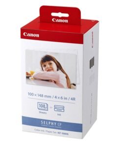 Canon A6 SELPHY CP Color Ink/Paper Set KP-108IN A6