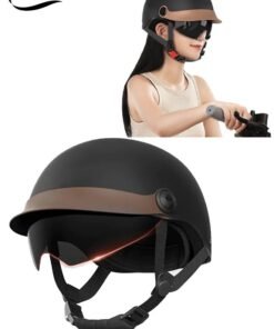 DUNISO Open Face Helmet, Motorcycle Helmet With Goggles, Adjustable Head Circumference, Shock And Fall Resistant, Suitable For Both Men And Women