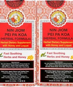 Sprout Talk 2 Pack Nin Jiom Pei Pa Koa Herbal Cough Syrup in Package