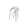 Cosmoplast Set Of 2 Princess Chair (White)