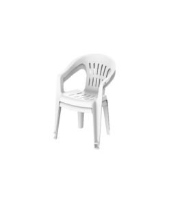 Cosmoplast Set Of 2 Princess Chair (White)