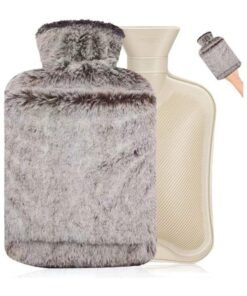Arabest Hot Water Bottle, Rubber Hot Water Bottle for Pain Relief, Hot Water Bag for Cramps, Bed Warmer for Hand Feet Waist