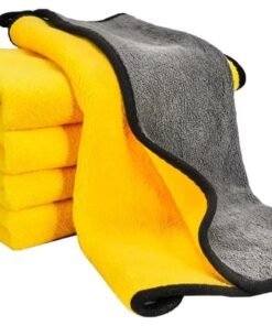 RATSAW 5 Pcs Car Drying Towel Super Absorbent and Quick Drying Microfiber Cleaning Towel for Car Household 30 x 40cm