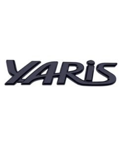 SOLDOUT 3D Metal Car Letter Fender Logo Side Rear Tail Trunk Decals Emblem Badge Sticker Decal Styling Auto Accessories Compatible with Yaris (Black)