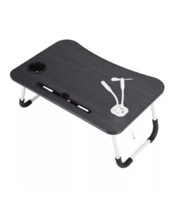 DubaiGallery Laptop Lap Desk, Foldable Laptop Table  with 4 USB Ports Storage Drawer and Cup Holder, Laptop Bed Desk Laptop Stand for Bed Lap Tray Portable Standing Table for Bed Couch Floor