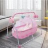 JCB CHIC Portable Baby Bassinet, Rocking Cradle Adjustable 5 Auto-Swing with Remote Control, Toys & Music Box for Infants and Toddlers