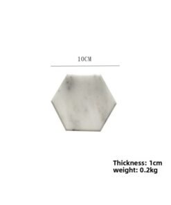 Factory Wholesale Black White Gray Natural Marble Coaster Hotel Supplies Coffee Coaster Light Luxury Placemat Insulation Pad