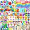 206 PCS Party Favors for Kids 3-5 4-8-12, Fidget Toys Pack Birthday Bulk Goodie Bag Stuffers, Treasure Box Toys for Classroom Prizes for Kids