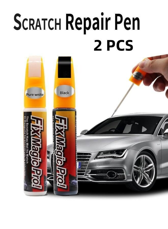 Touch Up Paint Pen,Car Scratch Remover for Deep Scratches,Two-In-One Car Paint Scratch Repair Pen,Car Accessories Car Paint Pen Car Touch Up Paint,Car Scratch Remover for Deep Scratches(2PCS)