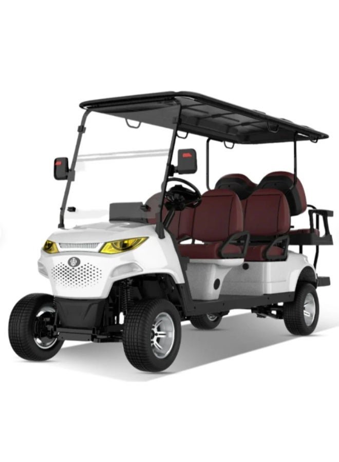 SUNCART 6 Seater MXV4+2 Electric Golf Cart With Touch Screen Dash Board, Quality Leather Seat & 4-Wheel Hydraulic Breaks Golf Buggy
