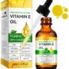 ATOANY Vitamin E Oil, 75,000 IU, 100% Pure & Natural Vitamin E Oil for Skin, Face, Hair, Nails & Scars, Body Bath Moisturizing Dry Skin and Winkles, Non-GMO & Vegan