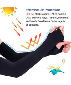 Alternative view of Arabest UV Sun Protection Arm Sleeves, UPF 50 Sports Cooling Arm Compression Sleeves for Men Women Teenager, 3pairs