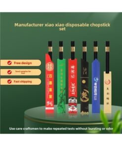 Direct Paper Chopsticks Bag To Develop Hotel Catering Hot Pot Chopsticks Set Special Logo Spot Printing-Color:Universal Chopstick Set