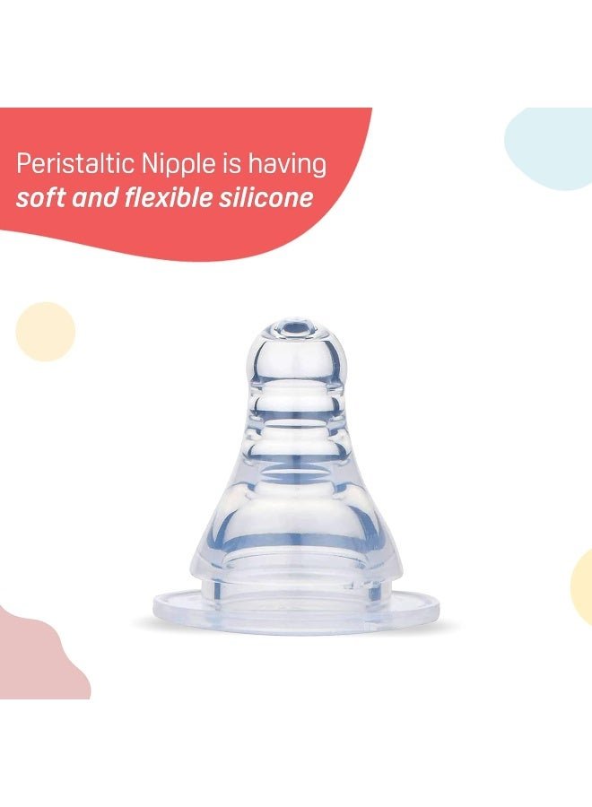 pigeon Peristaltic Nipple LL Y Cut, for 12+ Month Babies, BPS Free, BPA Free