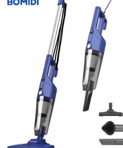 BOMIDI Portable Handheld Vacuum Cleaner with 17000Pa Strong Power 900mL Dust Cup, Quiet Suction- Stick Vacuum Cleaner for Wood, Carpet, Tile Floors S9- Blue