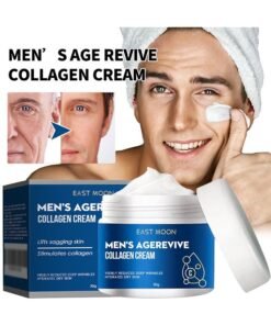 East Moon Men's AgeRevive Collagen Cream, Fade Fine Lines, Tighten Skin, Age Rewind Wrinkles Smoothing Gel, Day And Night Skin Care Moisturizing And Tightening Lotion 30G