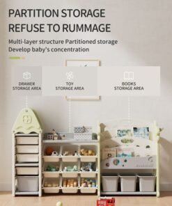 XIANGYU PTY11601 Plastic Baby Bookshelf Kids Toys Store Cabinet Indoor Bedroom Furniture Set Modern Toy Storage