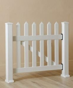 Alternative view of PVC Picket Fence Gate-White