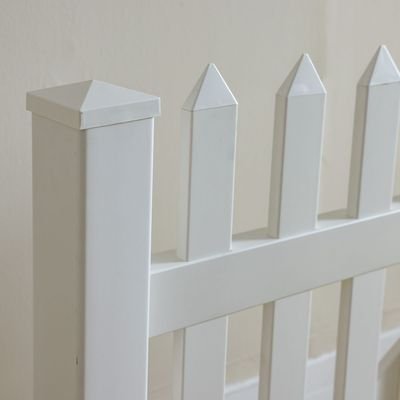 PVC Picket Fence Gate-White - Image 3