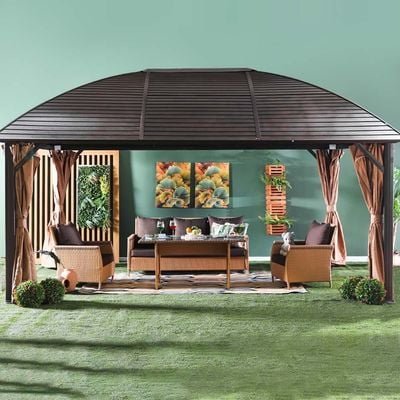 Montero Gazebo-Brown-3.6x5 M-With 1-Year Warranty - Image 4
