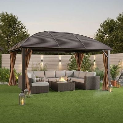Montero Gazebo-Brown-3.6x5 M-With 1-Year Warranty - Image 3
