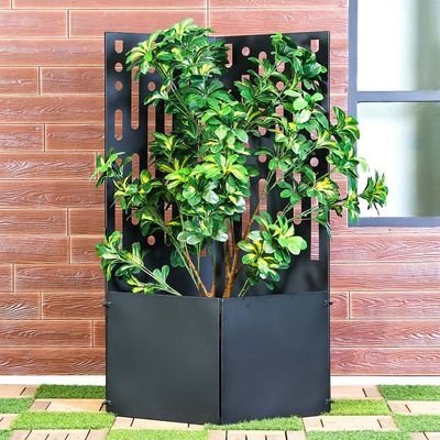 Metal Corner Rack With Planter72.5X46X124Cm - Image 2