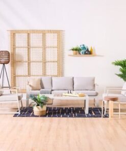 Alternative view of Roma 5-Seater Outdoor Sofa Set-Cream-With 2-Year Warranty