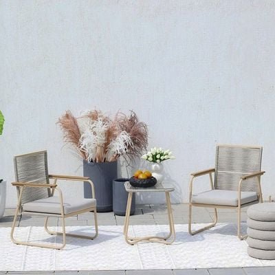 Aliza 1 + 2-Seater Balcony Set-Beige - Image 3