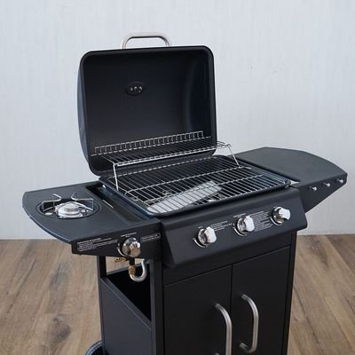 4 Burner Gas BBQ-Black-DhQb-112