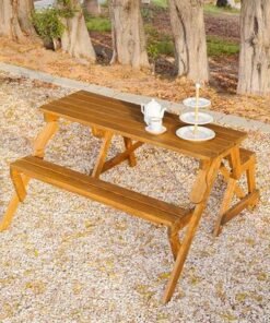 Vivian Bench cum Dining-Natural Wood