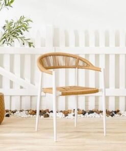 Alternative view of Verde Rope Chair-Beige/White