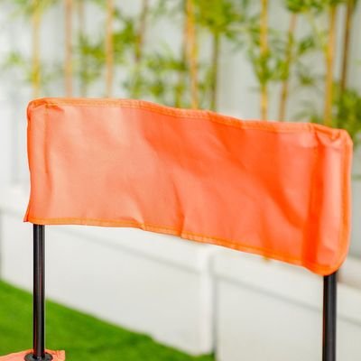 Folding Picnic Chair-Orange/White-54x54x92 cm - Image 3